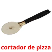 cortador de pizza Tarjetas didacticas