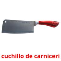 cuchillo de carniceri Tarjetas didacticas