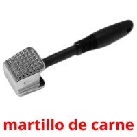 martillo de carne Tarjetas didacticas