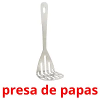 presa de papas Tarjetas didacticas