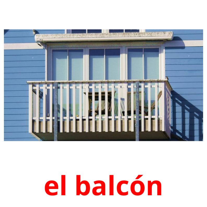 el balcón picture flashcards