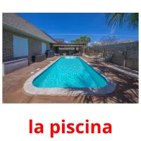 la piscina Bildkarteikarten