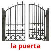 la puerta Bildkarteikarten