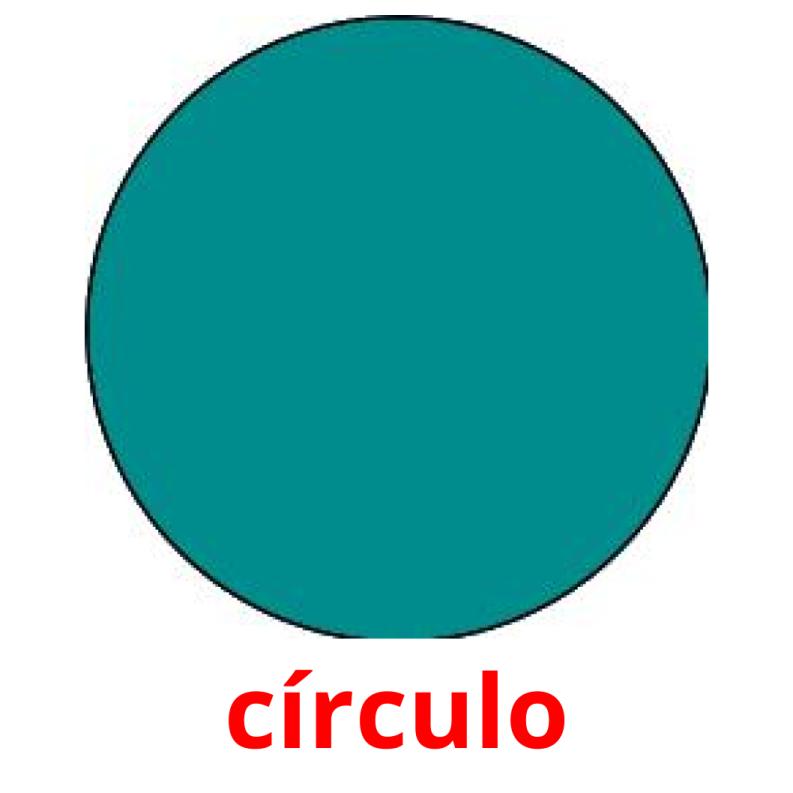 círculo Tarjetas didacticas