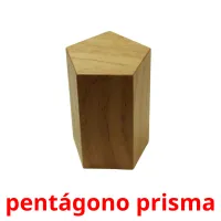 pentágono prisma Tarjetas didacticas