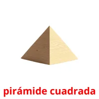 pirámide cuadrada Tarjetas didacticas