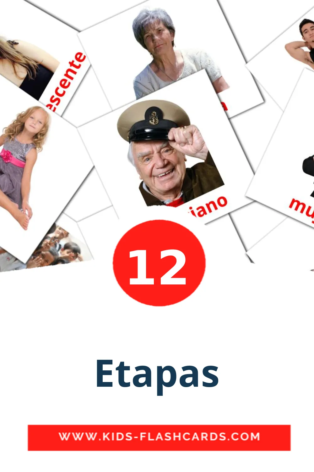 12 Etapas Picture Cards for Kindergarden in spanish