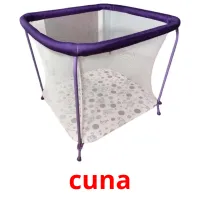 cuna cartões com imagens