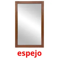 espejo cartões com imagens