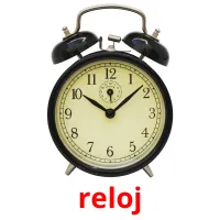 reloj cartões com imagens