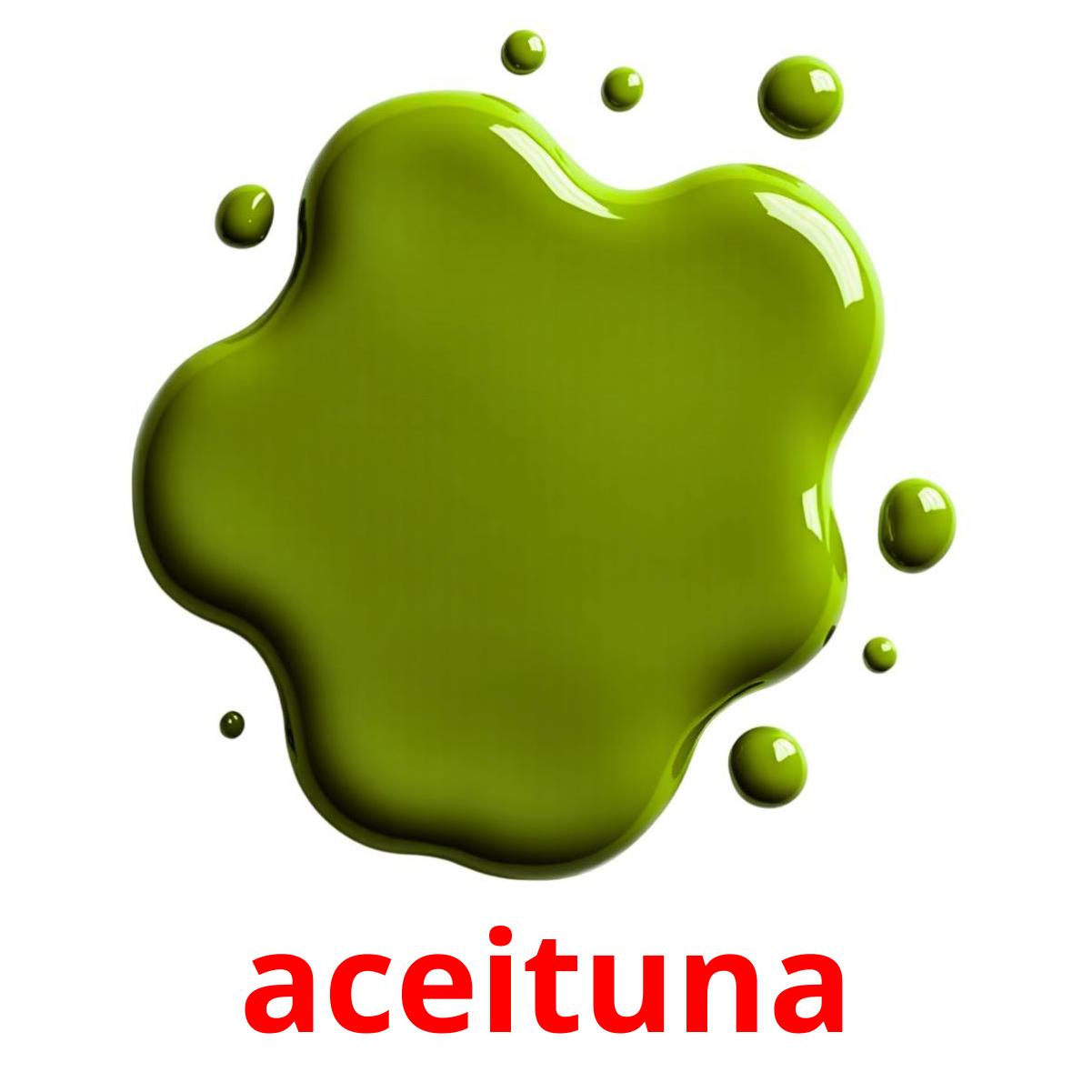 aceituna cartões com imagens