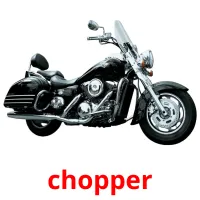 chopper Tarjetas didacticas