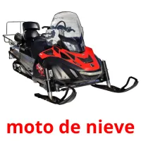 moto de nieve Tarjetas didacticas