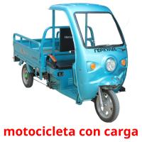 motocicleta con carga card for translate