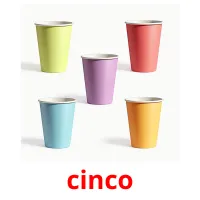 cinco Bildkarteikarten