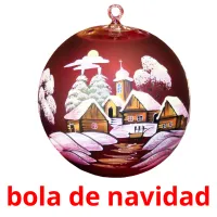 bola de navidad picture flashcards