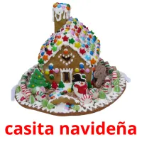 casita navideña picture flashcards