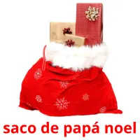 saco de papá noel picture flashcards