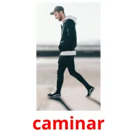 caminar cartões com imagens