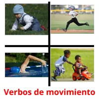 Verbos de movimiento cartões com imagens