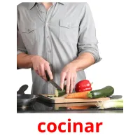 cocinar flashcards illustrate