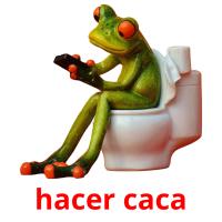 hacer caca picture flashcards