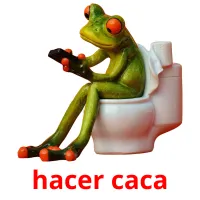 hacer caca flashcards illustrate