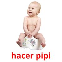 hacer pipi picture flashcards