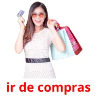 ir de compras flashcards illustrate