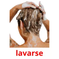 lavarse flashcards illustrate