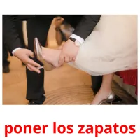 poner los zapatos flashcards illustrate