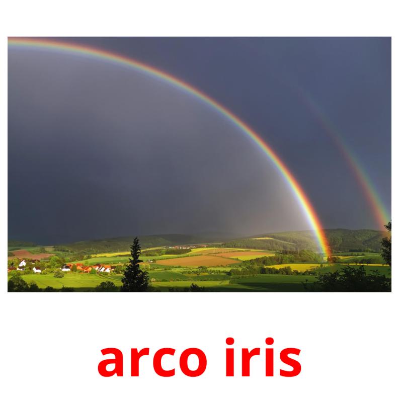 arco iris picture flashcards