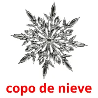 copo de nieve cartes flash