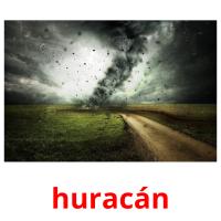 huracán picture flashcards