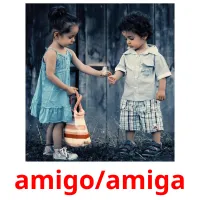 amigo/amiga flashcards illustrate