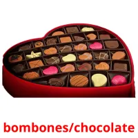 bombones/chocolate flashcards illustrate