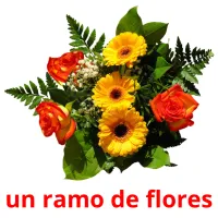 un ramo de flores flashcards illustrate