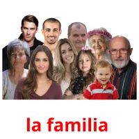 la familia  cartões com imagens