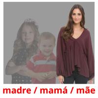 madre / mamá / mãe card for translate