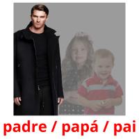 padre / papá / pai picture flashcards