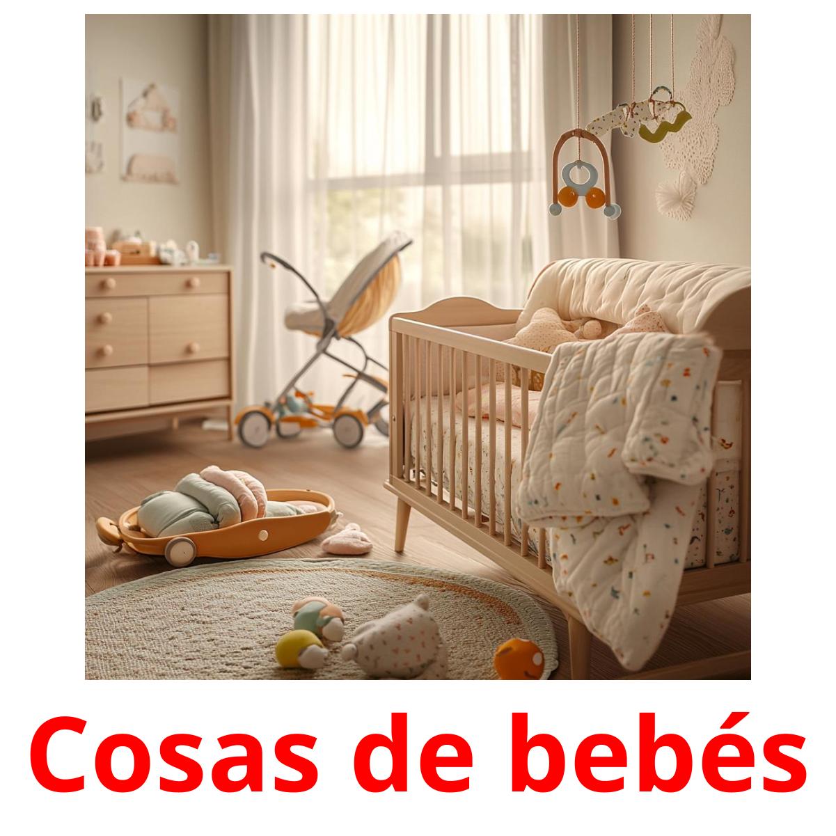 Cosas de bebés cartões com imagens