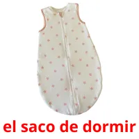 el saco de dormir Tarjetas didacticas