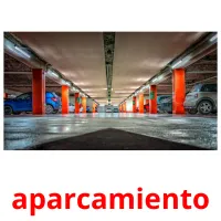 aparcamiento cartões com imagens