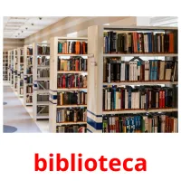 biblioteca cartões com imagens