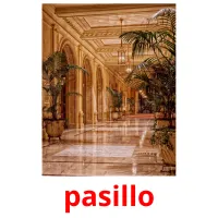 pasillo cartões com imagens