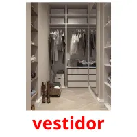 vestidor cartões com imagens