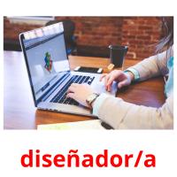 diseñador/a picture flashcards