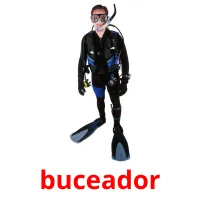 buceador cartões com imagens