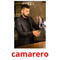 camarero cartões com imagens