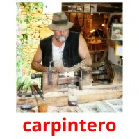 carpintero cartões com imagens